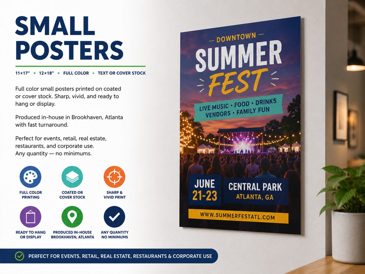 Small poster printing Atlanta